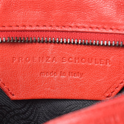 Proenza Schouler Lambskin PS1 Large Satchel Lipstick Red 9 of 16