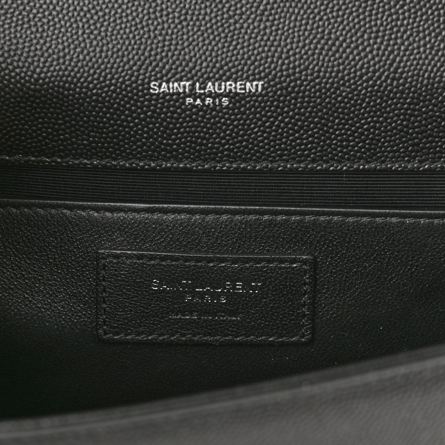 Grain De Poudre Medium Classic Monogram Kate Satchel Black