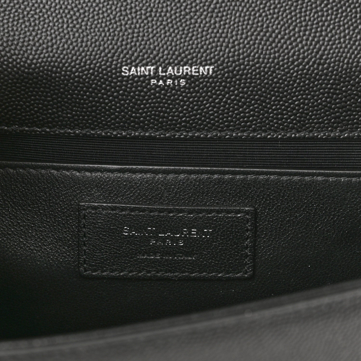 Saint Laurent Grain De Poudre Medium Classic Monogram Kate Satchel Black 7 of 11