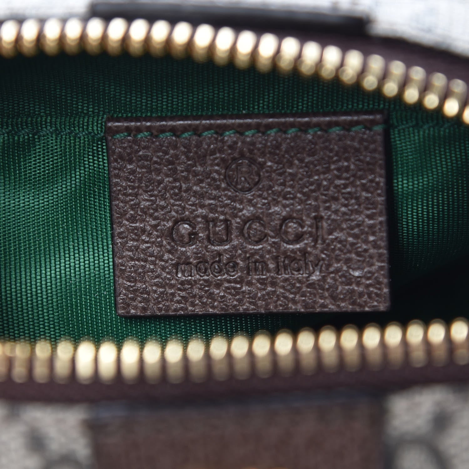 Gucci Soft GG Supreme Monogram Calfskin Small Ophidia Cosmetic Case Beige Ebony New Acero 6 of 8