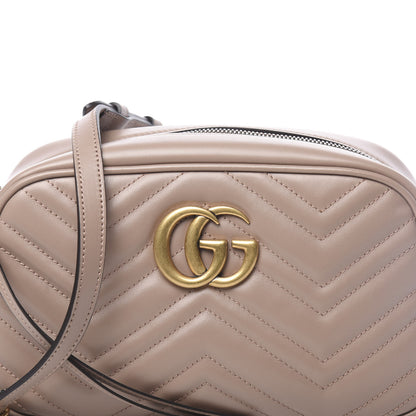 Gucci Calfskin Matelasse Small GG Marmont Chain Shoulder Bag Porcelain Rose 10 of 10
