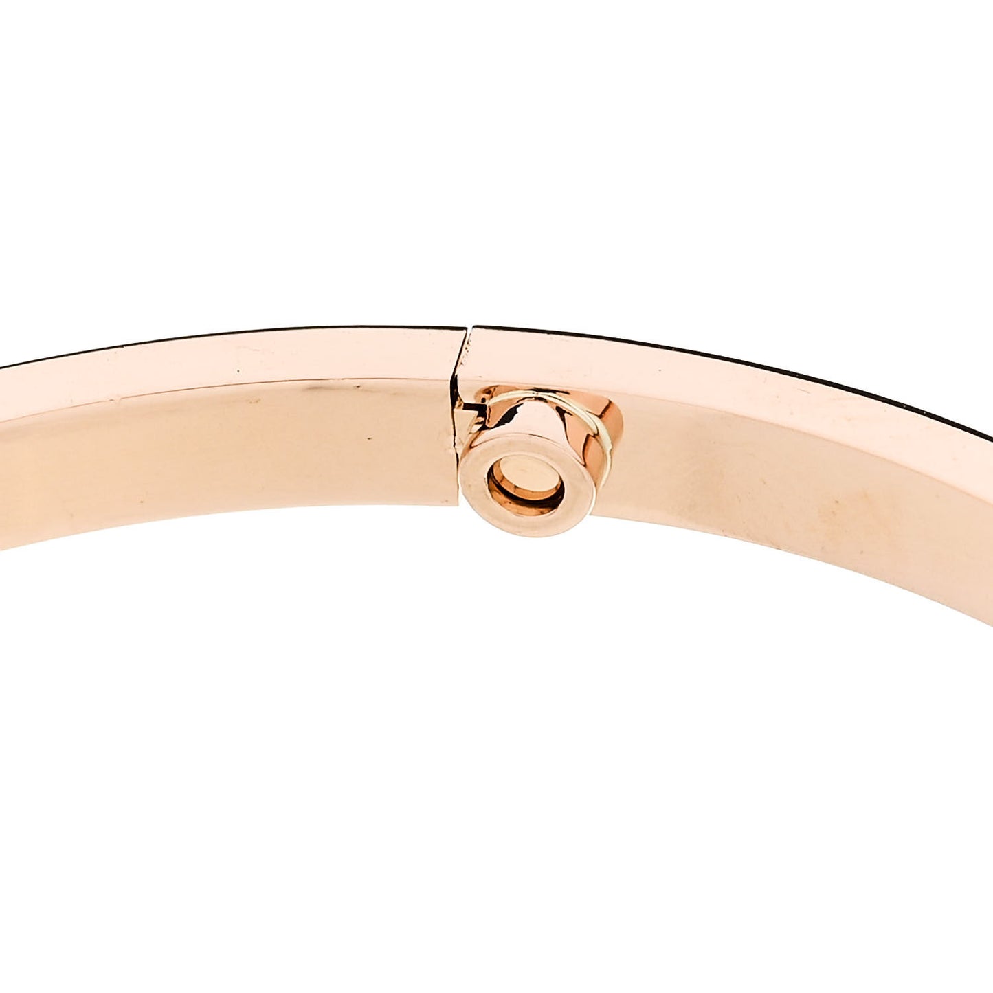 18K Pink Gold Diamond Small LOVE Paved Bracelet 18