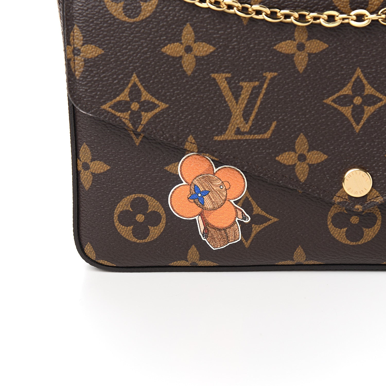 Louis Vuitton Monogram My LV World Tour Pochette Felicie Chain Wallet Rose Ballerine 9 of 9