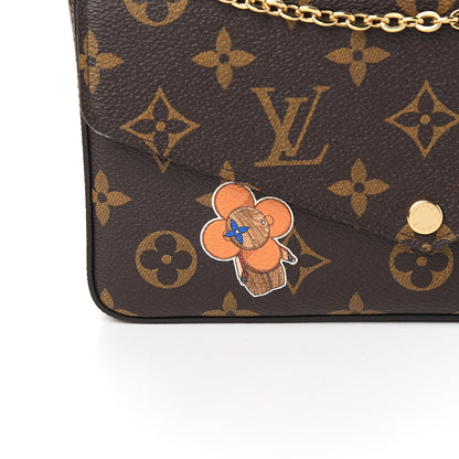Louis Vuitton Monogram My LV World Tour Pochette Felicie Chain Wallet Rose Ballerine 9 of 9