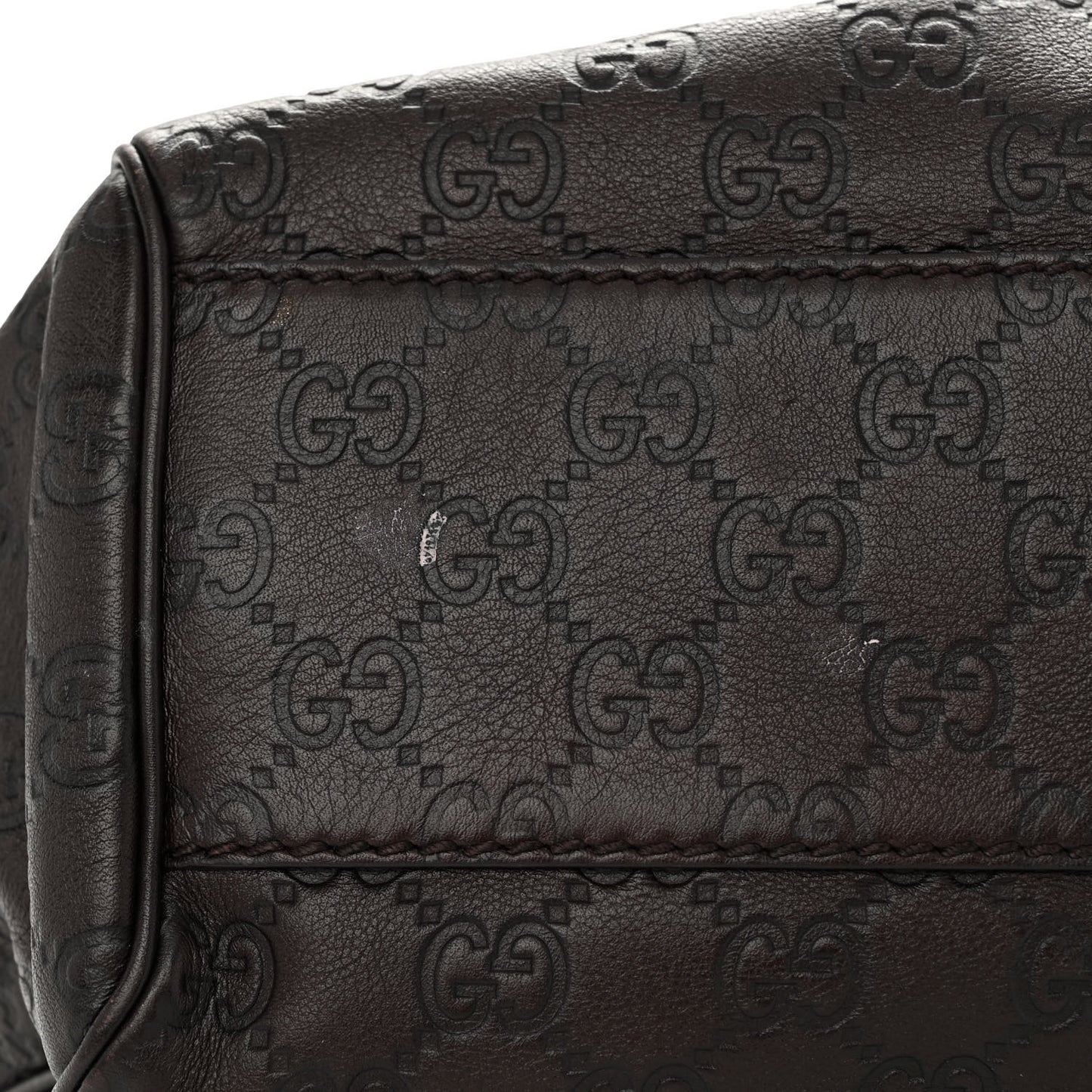 Guccissima Medium Sukey Tote Chocolate