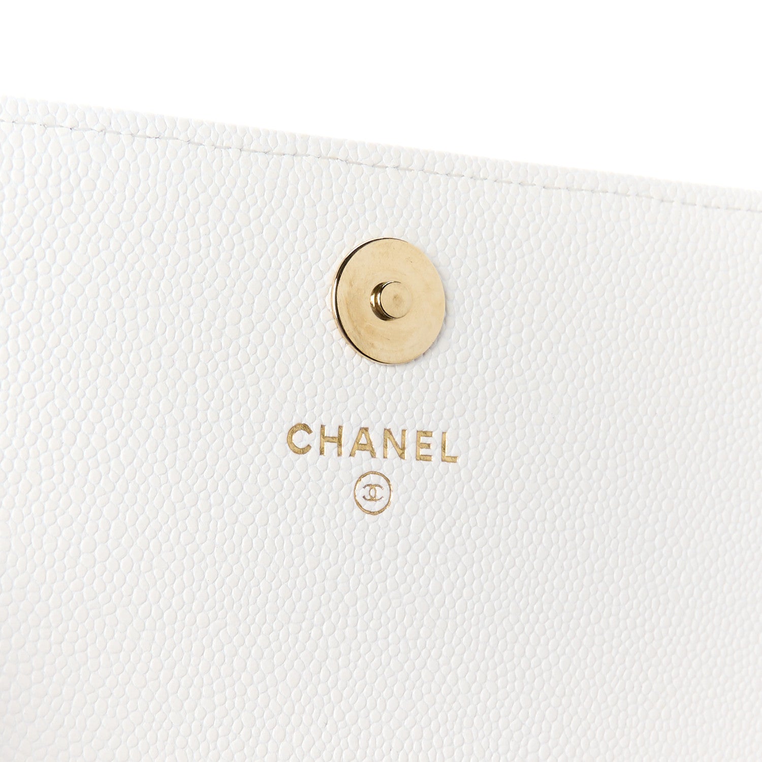 Chanel Caviar Quilted Square Wallet On Chain WOC White 6 of 11