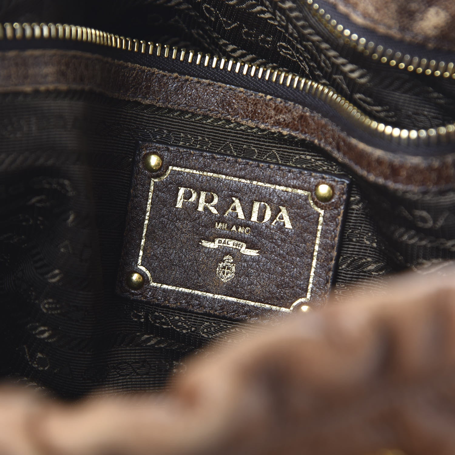Prada Cervo Antik Shoulder Bag Nocciolo Sfumato 9 of 12