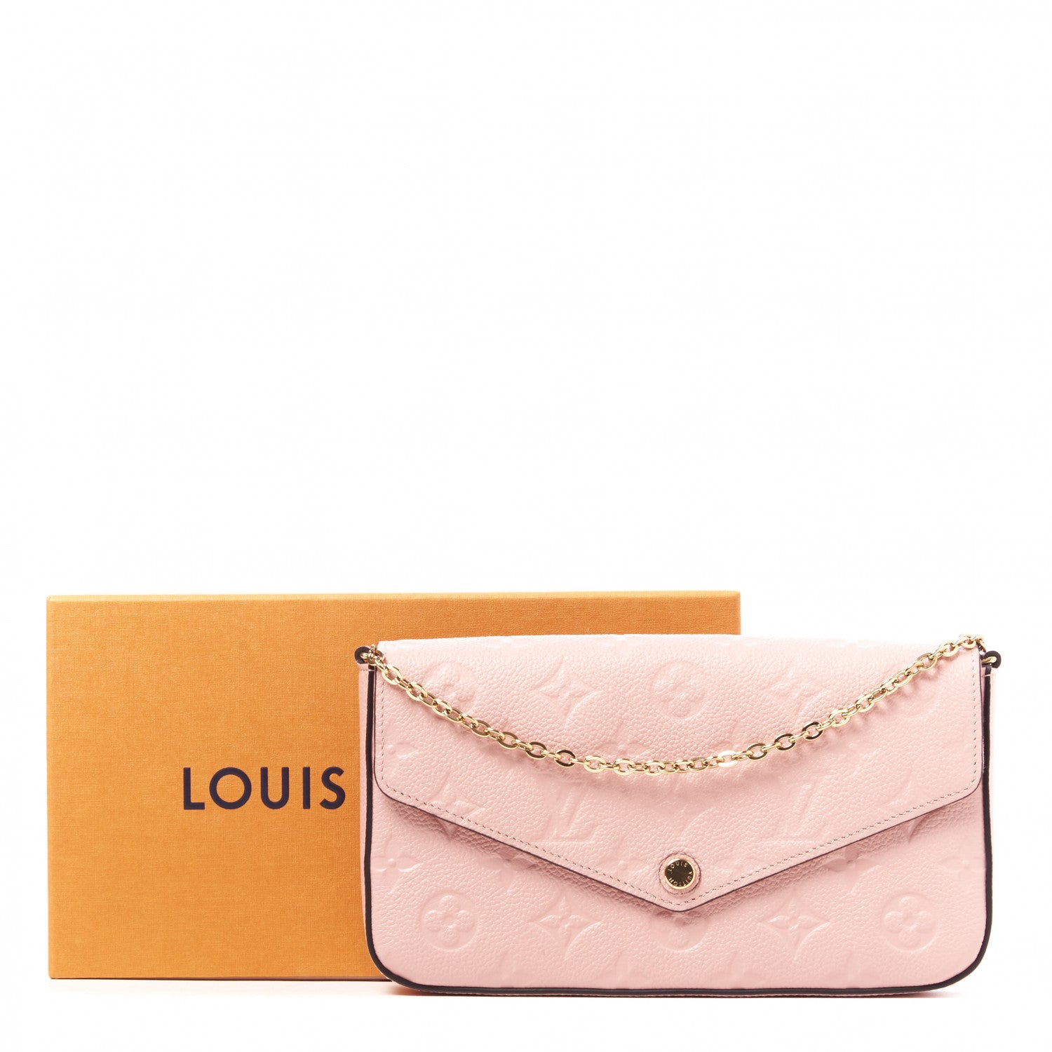 Louis Vuitton Empreinte Pochette Felicie Chain Wallet Rose Poudre 9 of 9