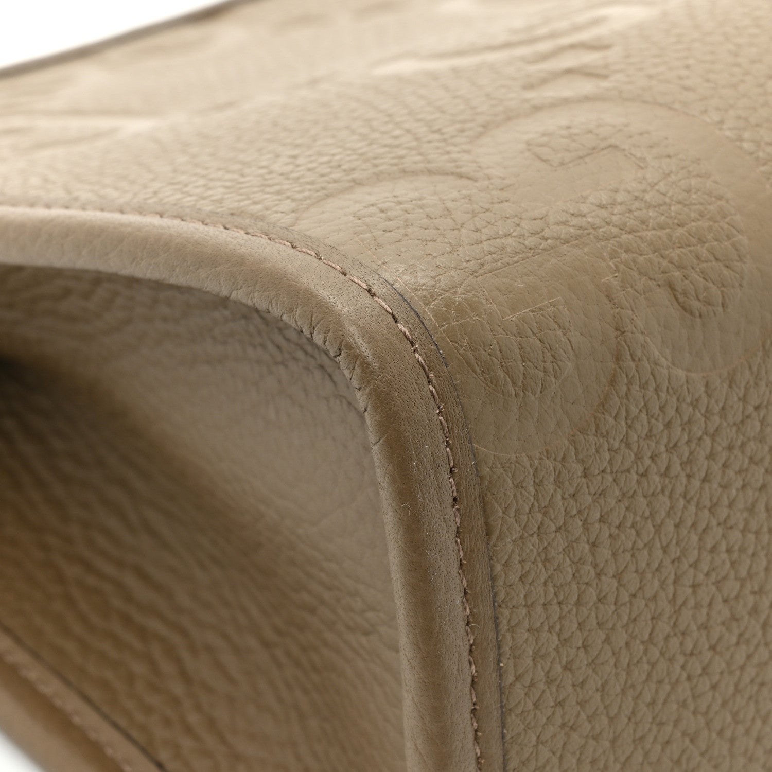 Gucci Piuma Calfskin Jumbo GG Embossed Pouch Good Taupe 12 of 13