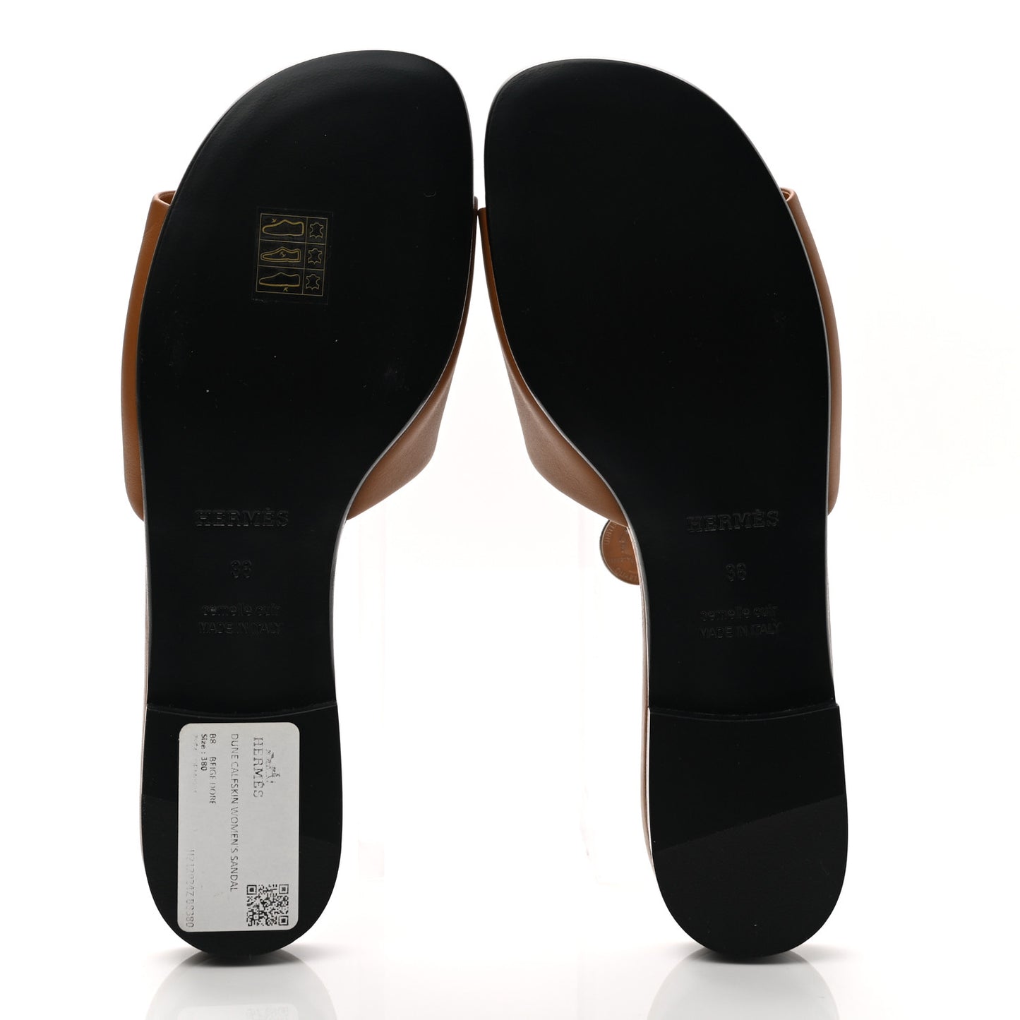 Calfskin Dune Sandals 38 Beige Dore