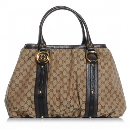Gucci Monogram Medium Interlocking Icon Tote Dark Brown 1 of 7