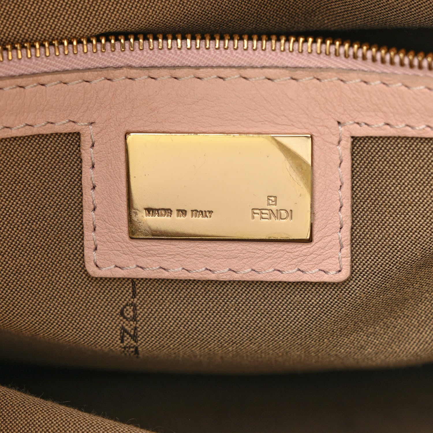 Fendi Calfskin Perforated Chef Hobo Pink 6 of 17