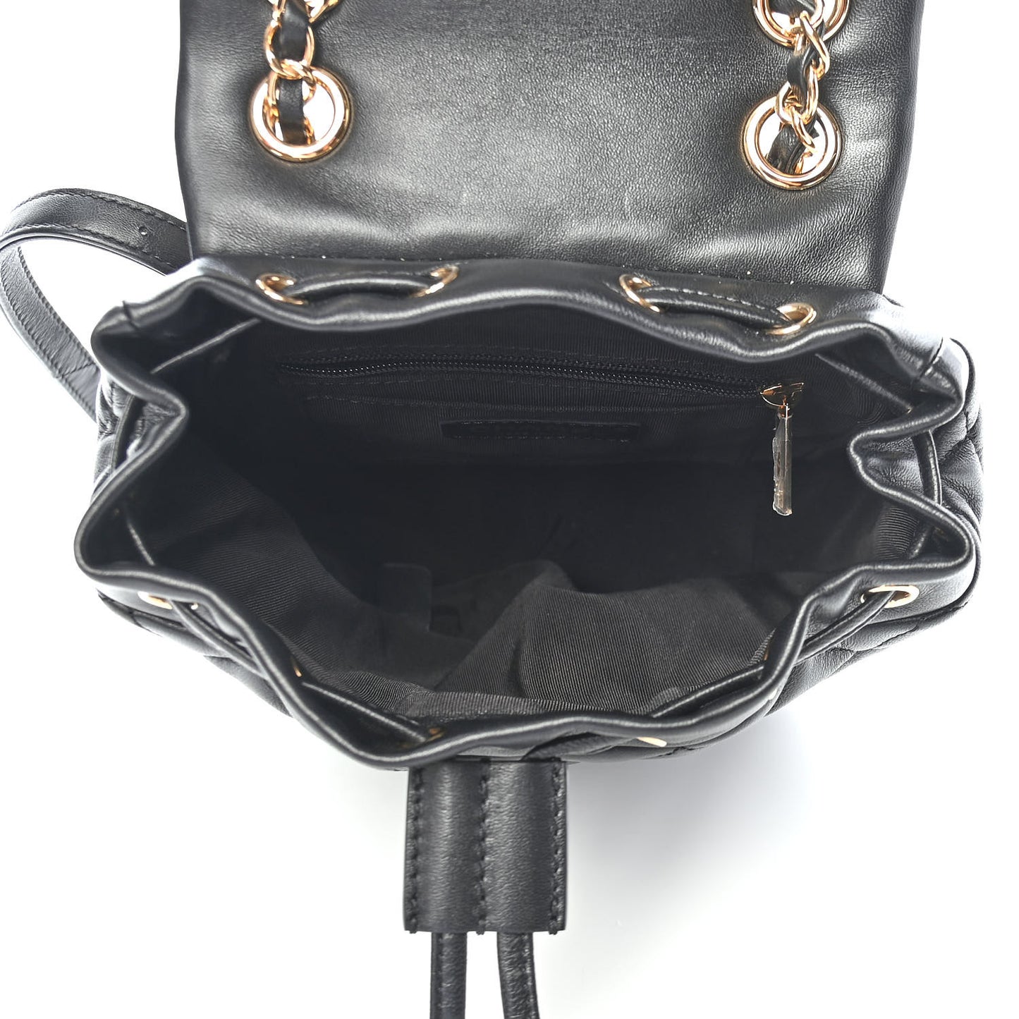 Lambskin Quilted Mini Urban Spirit Backpack Black