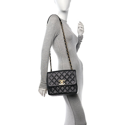 Chanel Caviar Quilted Jumbo Square Flap Black 2 of 10