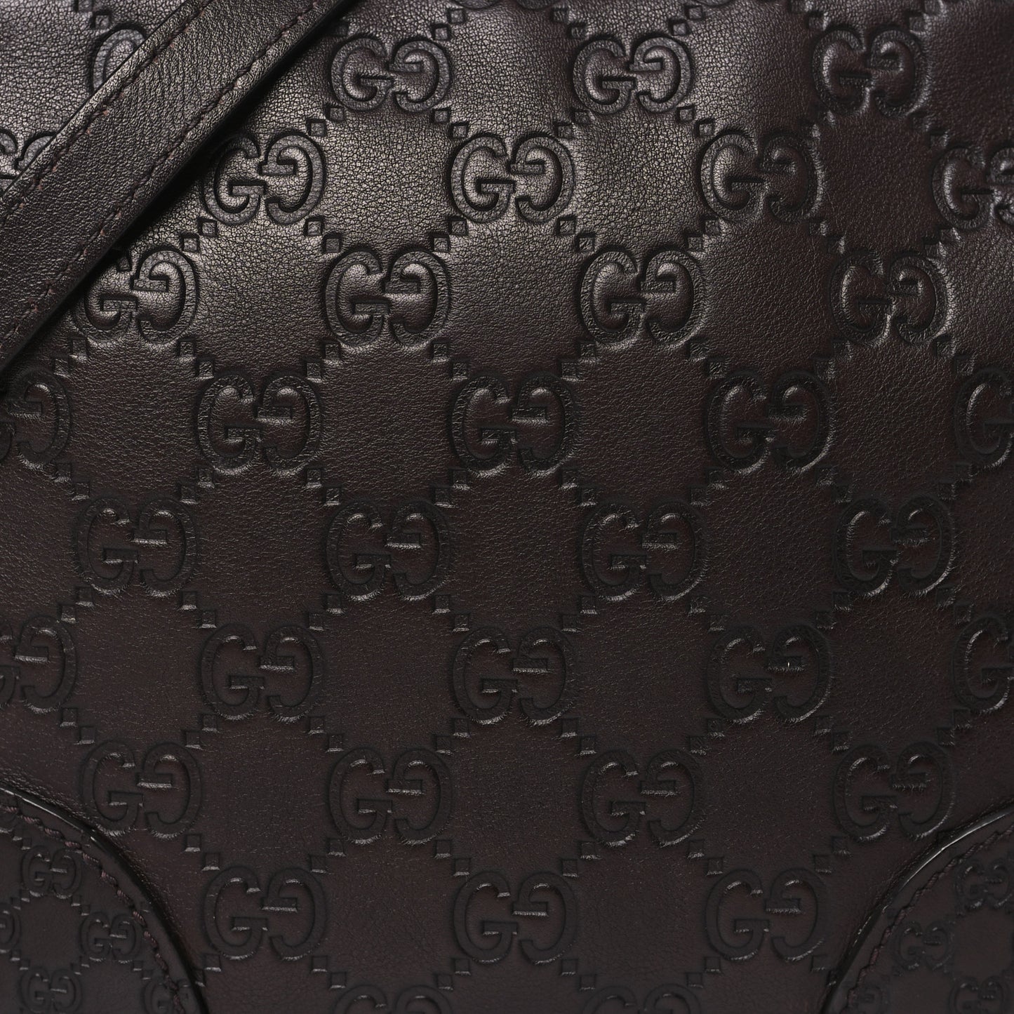 Guccissima Mini Bree Messenger Bag Chocolate