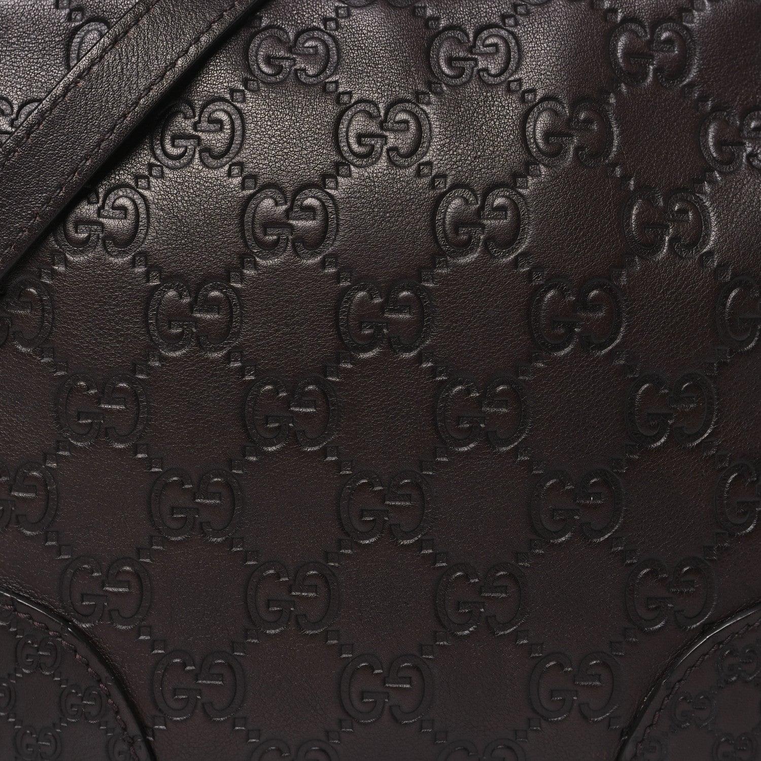 Gucci Guccissima Mini Bree Messenger Bag Chocolate 8 of 12