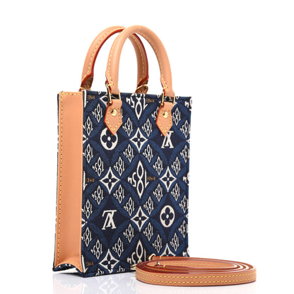 Louis Vuitton Jacquard Since 1854 Petit Sac Plat Blue 3 of 14