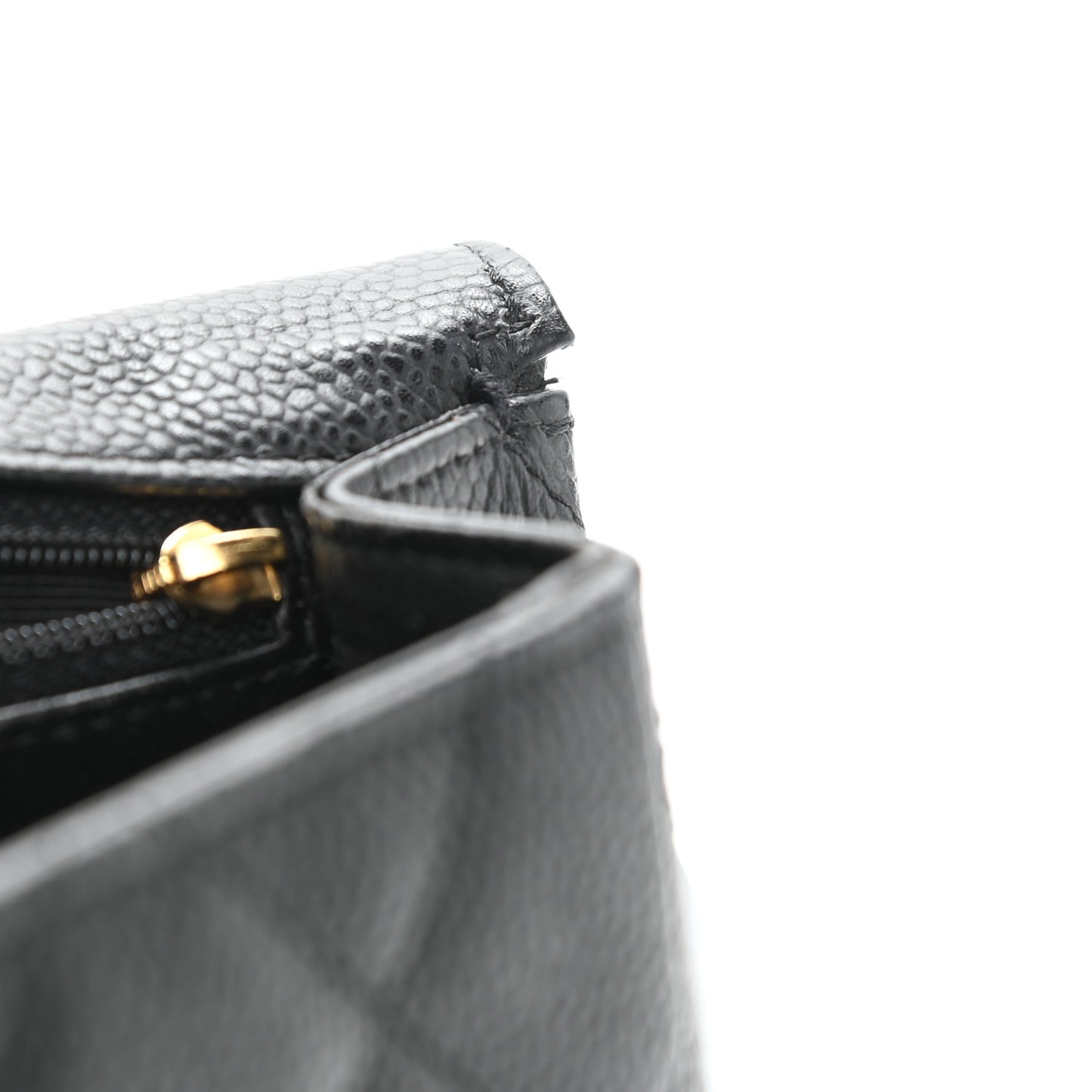 Caviar Quilted Jumbo Single Flap Black