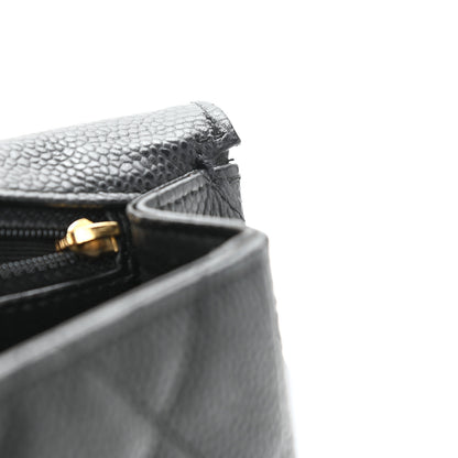 Chanel Caviar Quilted Jumbo Single Flap Black 13 of 14