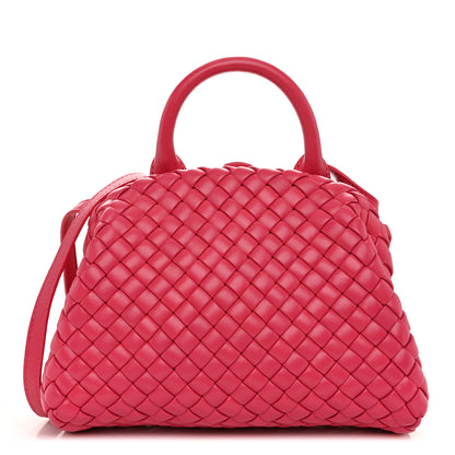 Bottega Veneta Nappa Intreccio Mini Padded Handle Bag Cranberry Pink 1 of 11
