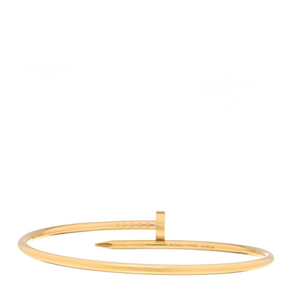 Cartier 18K Yellow Gold Small Juste Un Clou Bracelet 17 2 of 3