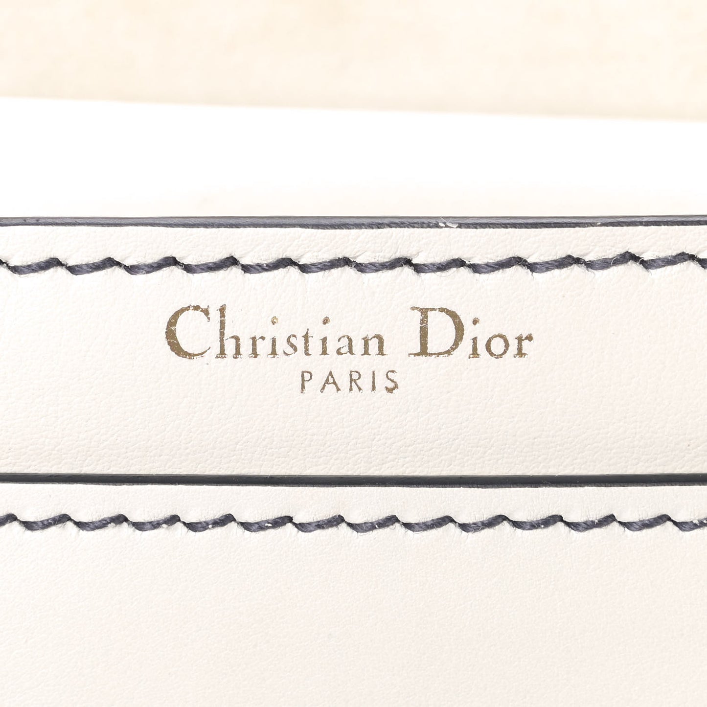 Calfskin J'Adior Chain Flap Bag Off White