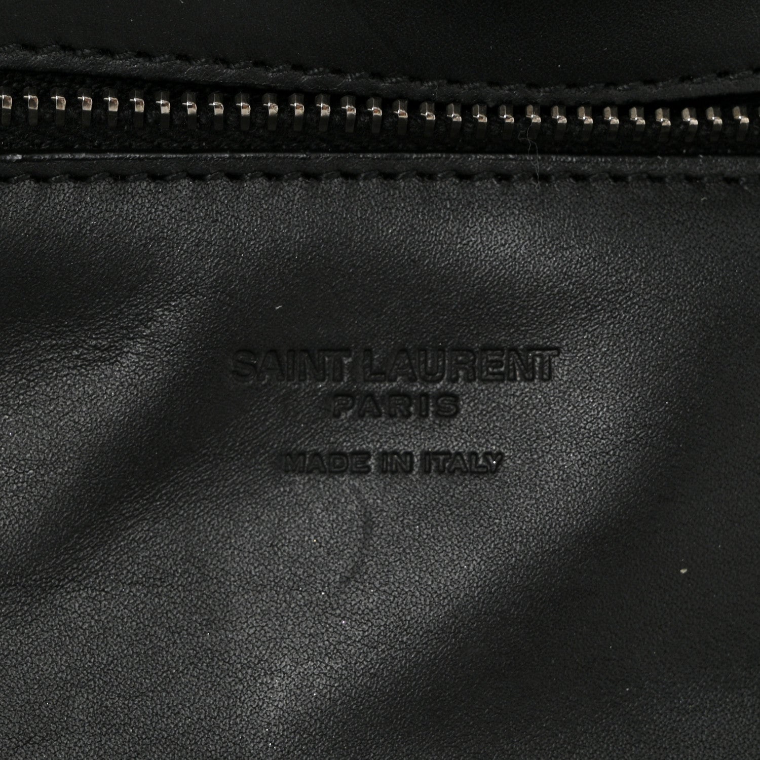 Saint Laurent Raffia Calfskin Celtic Buckle Medium Panier Tote Black 6 of 9