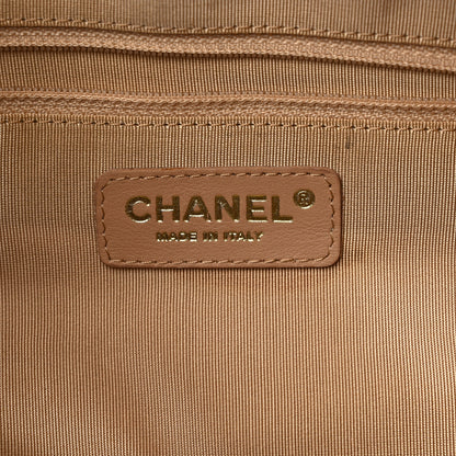 Chanel Caviar Quilted Large Bowler Bag Beige 7 of 14