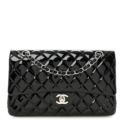 Chanel Patent Quilted Medium Double Flap Black 1 of 10
