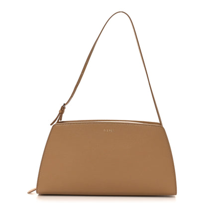 The Row Saddle Calfskin Dalia Baguette Shoulder Bag Warm Chestnut 1 of 9