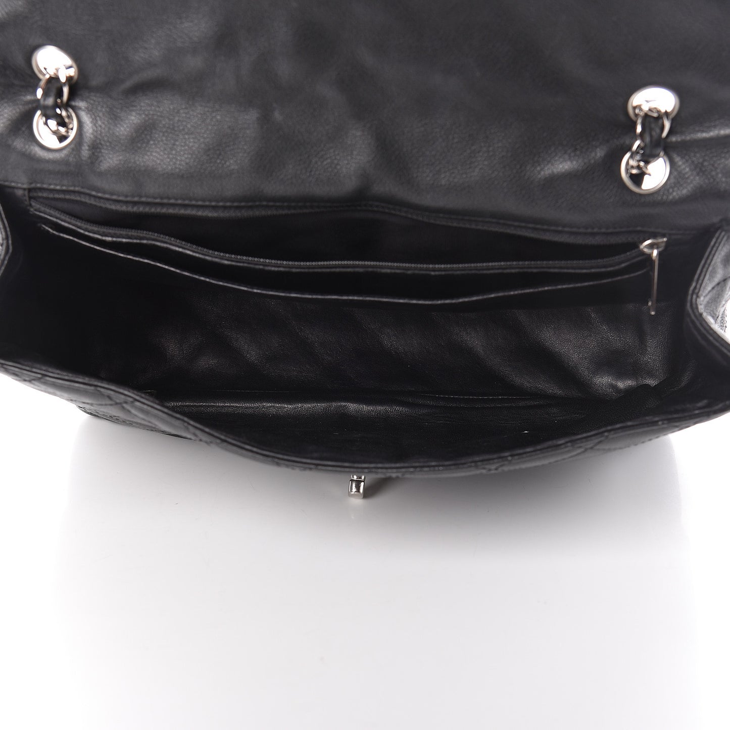 Caviar Quilted Maxi Single Flap Black