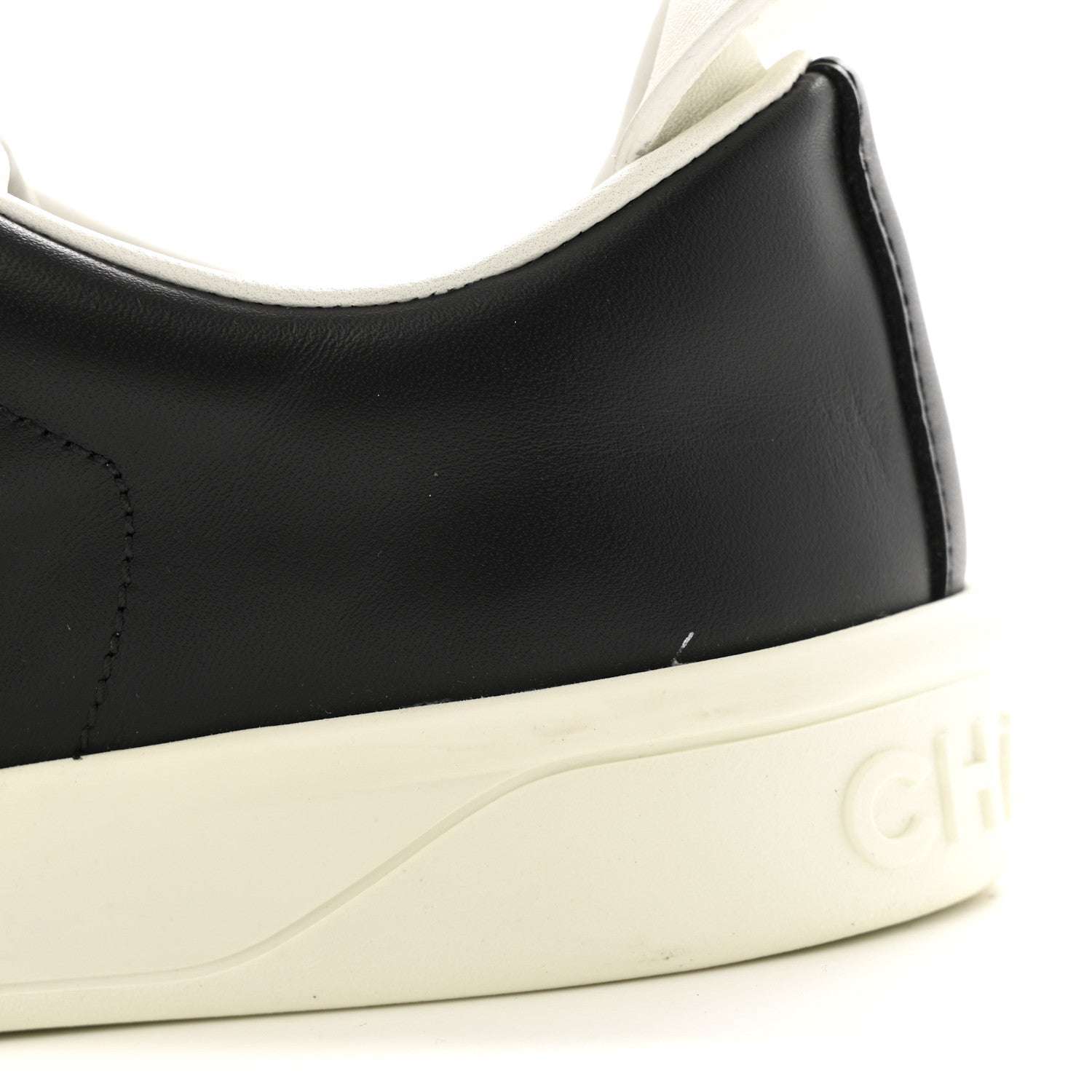 Chanel Calfskin CC Womens Sneakers 36 Black 11 of 12