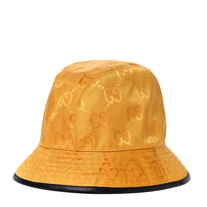 Gucci Econyl Nylon Monogram Off The Grid Bucket Hat L Crop Black 2 of 7