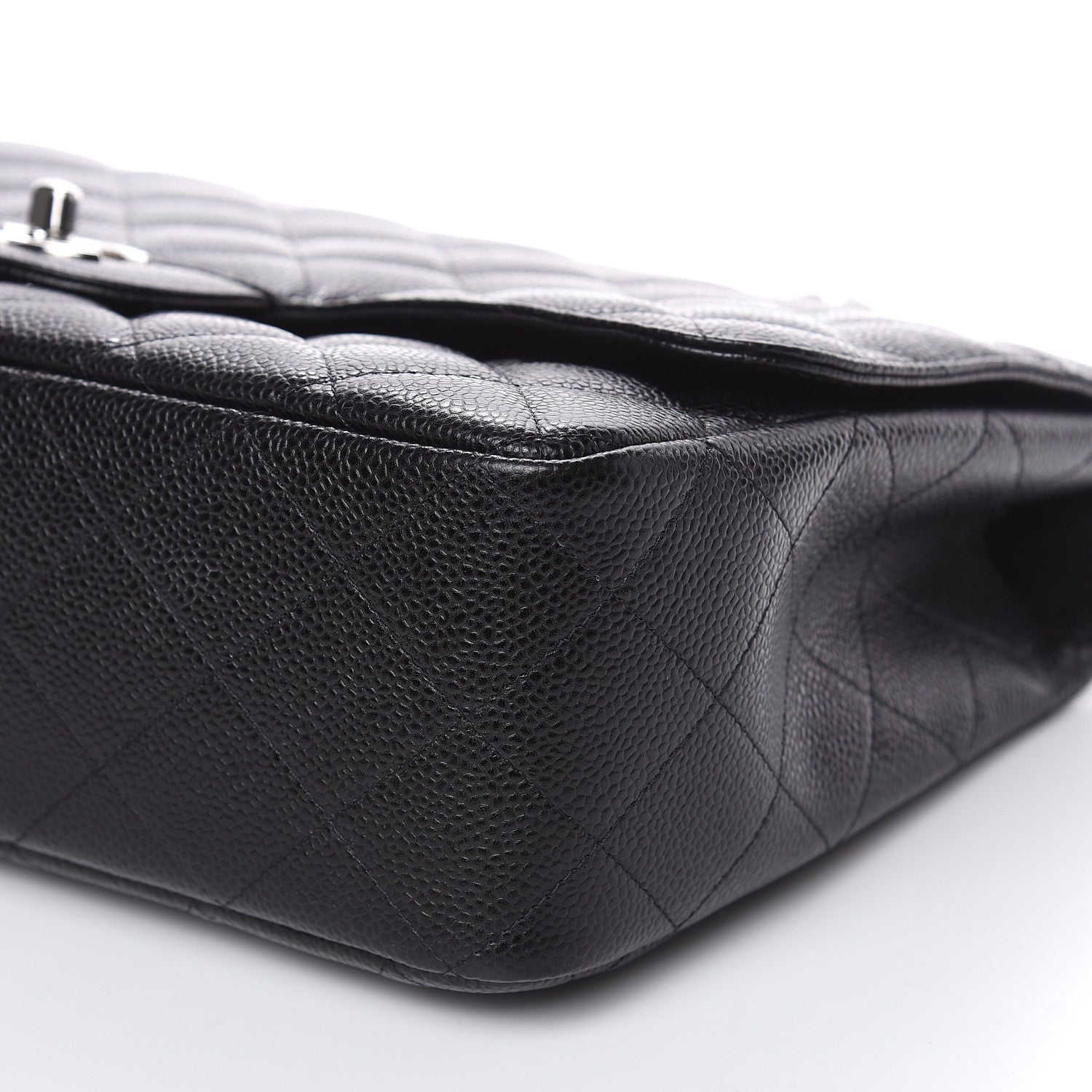 Chanel Caviar Quilted Jumbo Single Flap Black 9 of 11