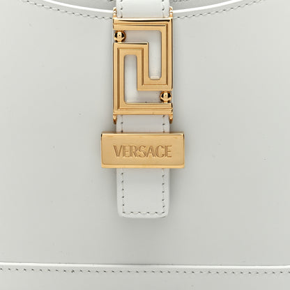 Versace Calfskin Small Greca Goddess Hobo White 7 of 9