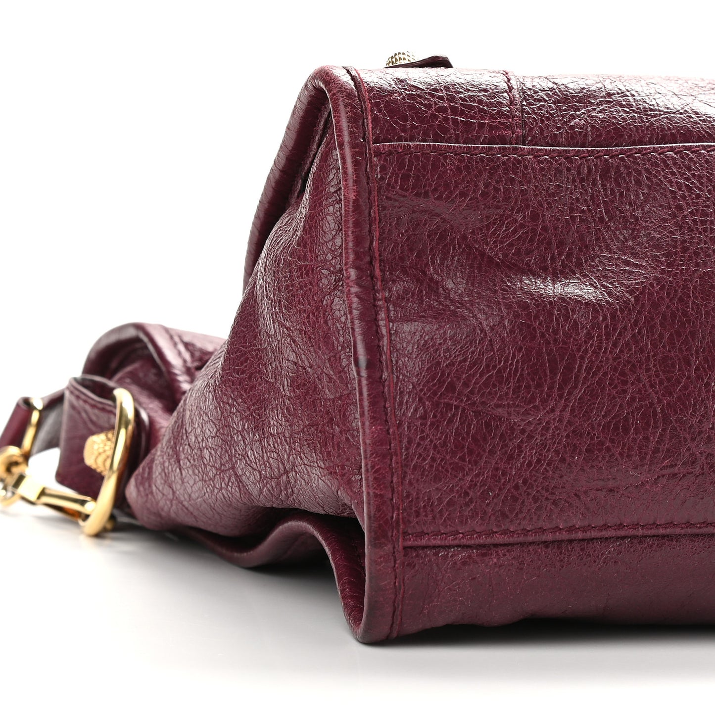 Agneau Giant 12 Gold Hardware City Violet Prune