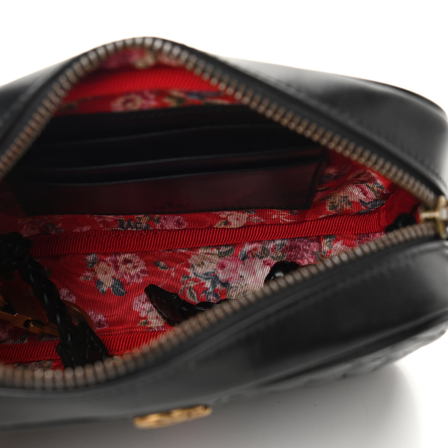 Gucci Calfskin Trapuntata Web Mini GG Shoulder Bag Black 5 of 10