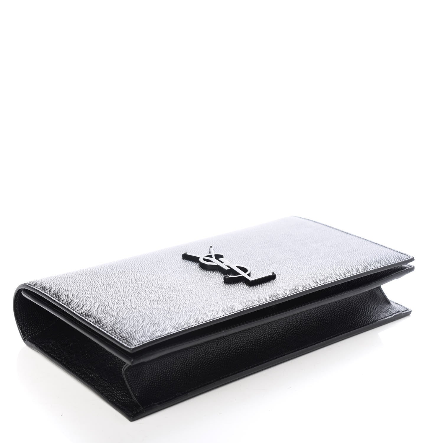 Saint Laurent Grain De Poudre Classic Monogram Kate Clutch Black 4 of 7