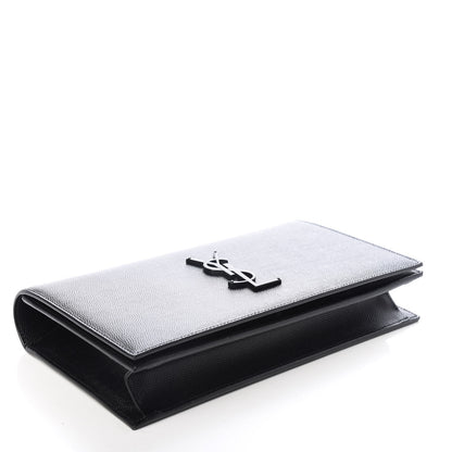 Saint Laurent Grain De Poudre Classic Monogram Kate Clutch Black 4 of 7
