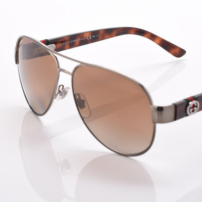 Gucci Web Aviator Sunglasses 4282/S Tortoise 6 of 8