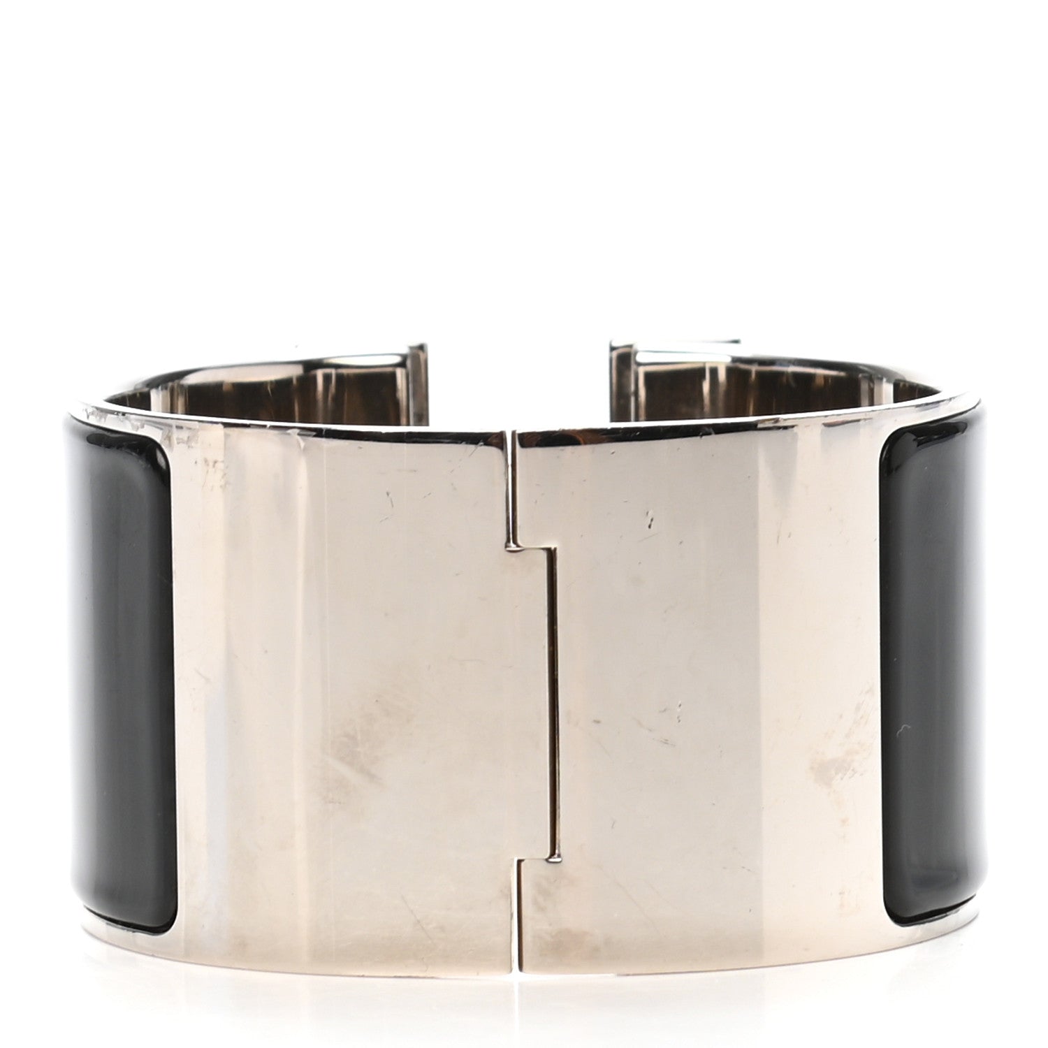 Hermes Enamel Extra Wide Clic Clac H Bracelet PM Black 3 of 4