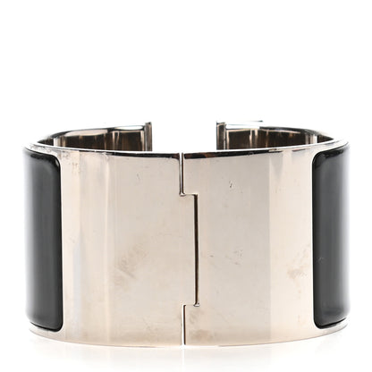 Hermes Enamel Extra Wide Clic Clac H Bracelet PM Black 3 of 4