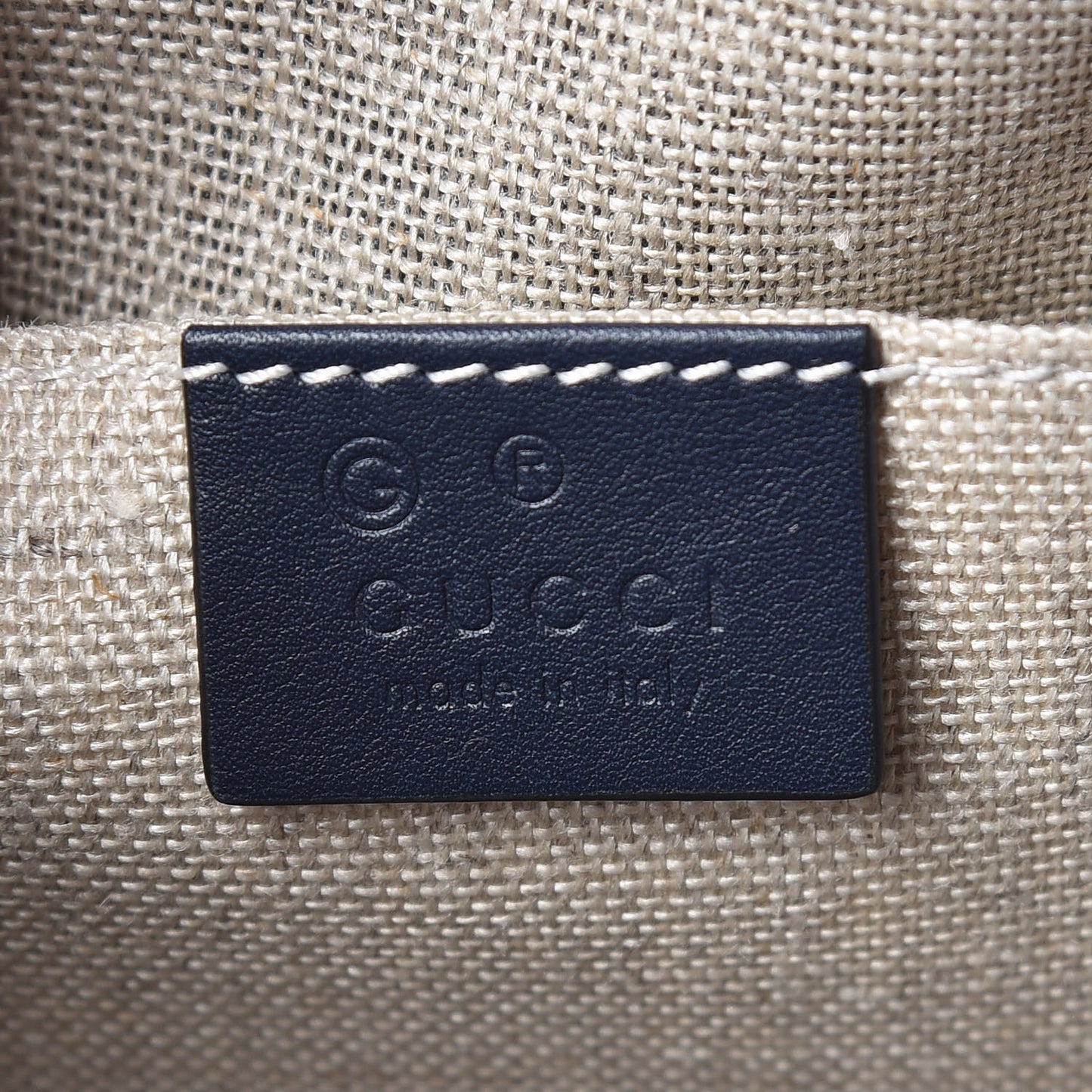 Soft Microguccissima Mini Dome Bag Blue