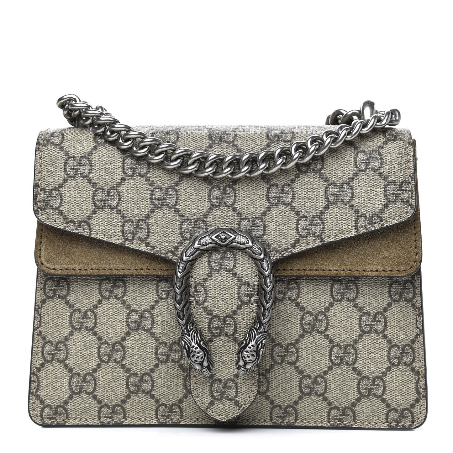 GG Supreme Monogram Mini Dionysus Shoulder Bag Taupe