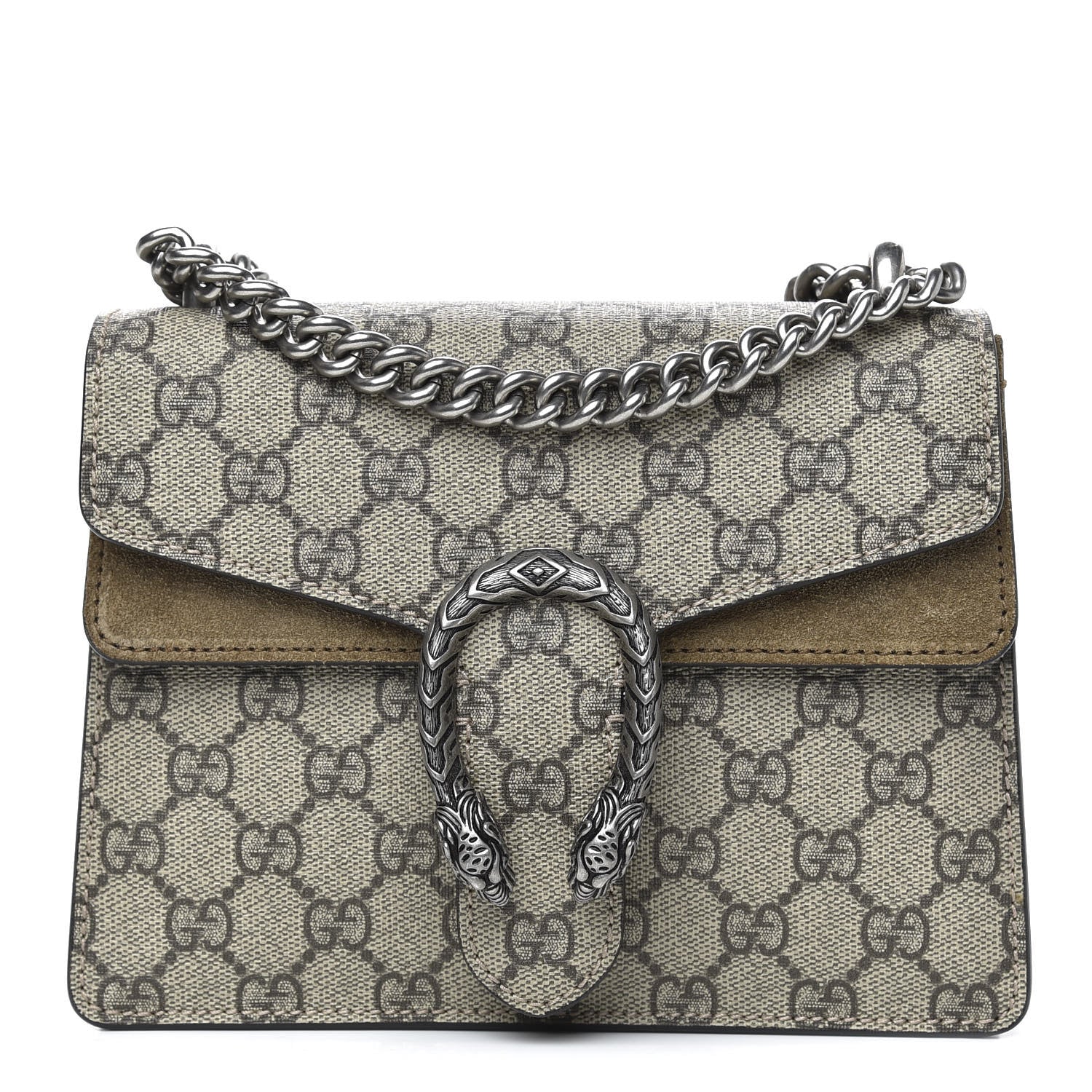 Gucci GG Supreme Monogram Mini Dionysus Shoulder Bag Taupe 1 of 13