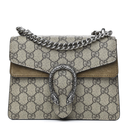 Gucci GG Supreme Monogram Mini Dionysus Shoulder Bag Taupe 1 of 13