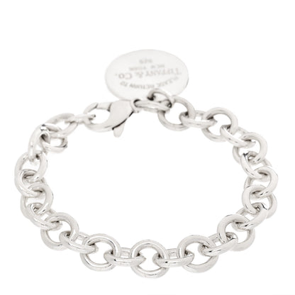 Tiffany Sterling Silver Return to Tiffany Round Tag Charm Bracelet 2 of 3