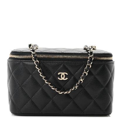 Chanel Caviar Quilted Small Vanity Case With Chain Black 1 of 11
