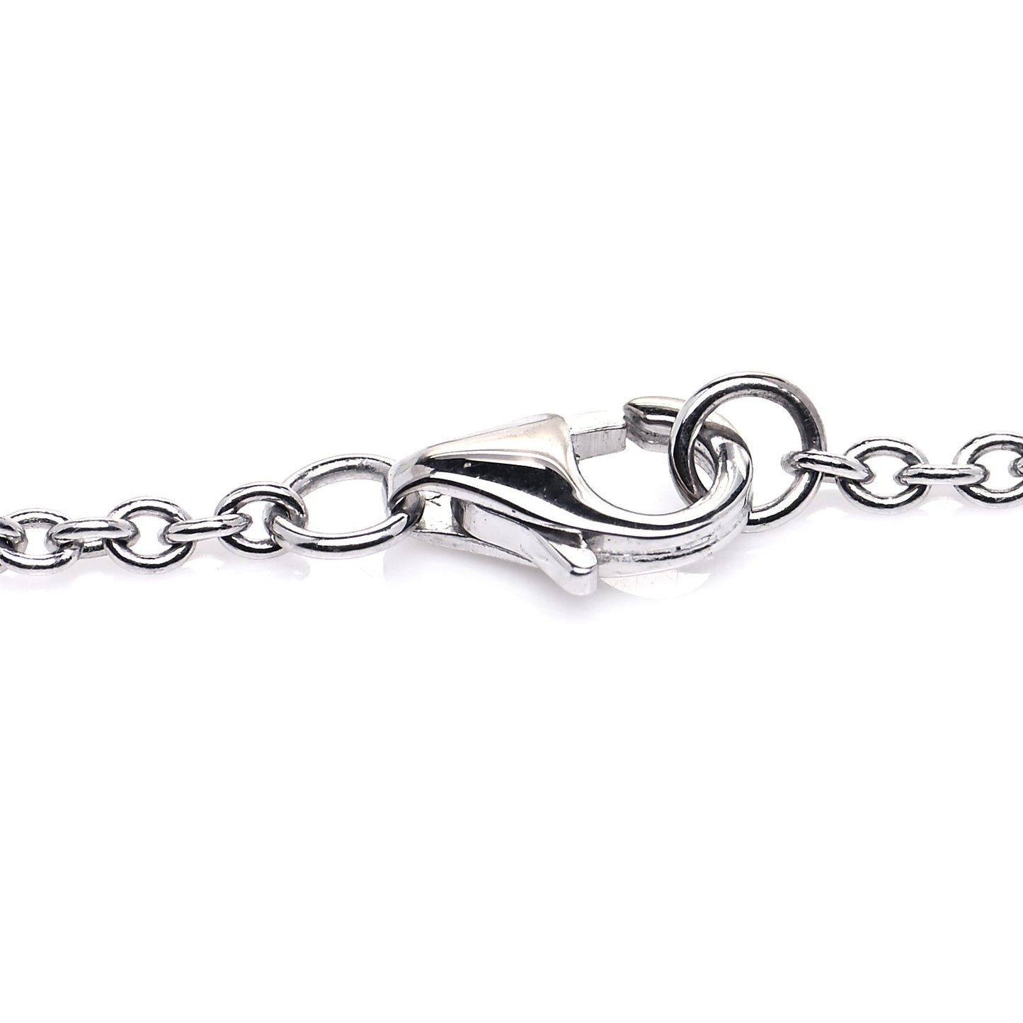 18K White Gold Interlocking LOVE Necklace