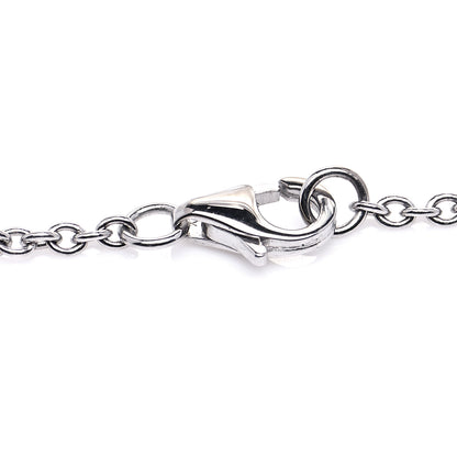 Cartier 18K White Gold Interlocking LOVE Necklace 3 of 4